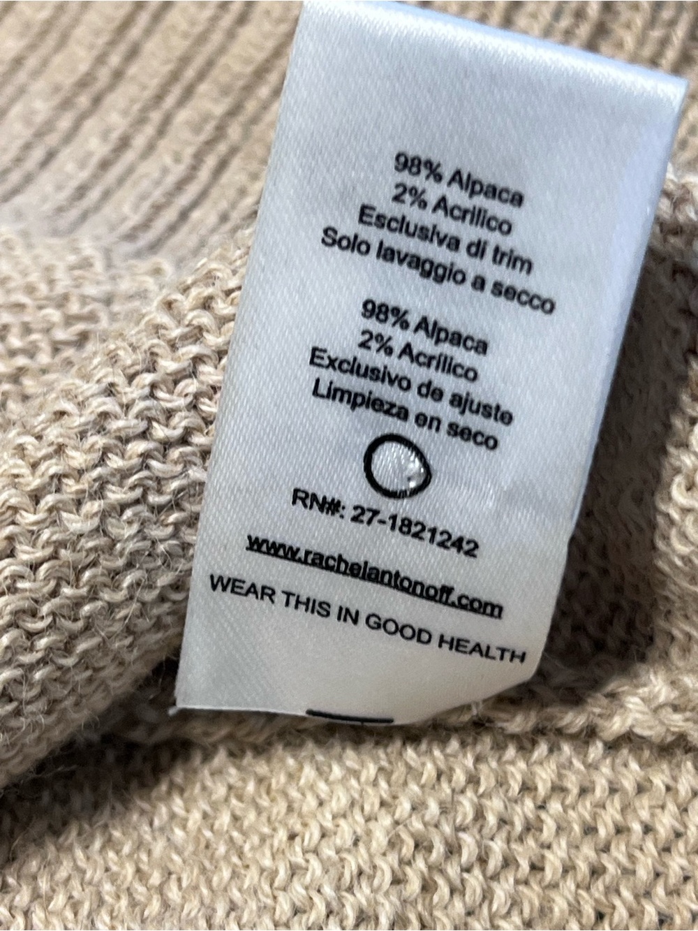 Rachel Antonoff Jackpot Alpaca Fair Isle Sweater S - Picture 14 of 14